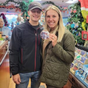 Happily Engaged on Moose Head Lake Maine