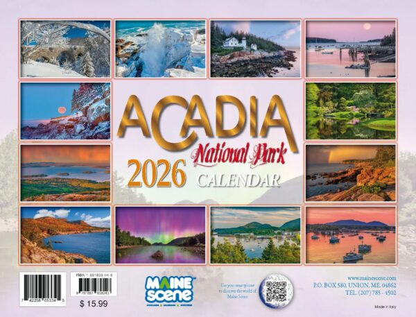 Acadia National Park 2026 Calendar Images