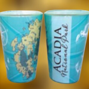 Acadia National Park Nautical Chart Map Shot Glass