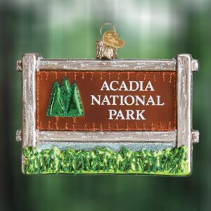 Acadia National Park Old World Christmas Blown Glass Ornament