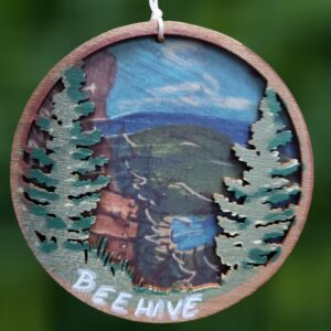 Beehive Trail Acadia Maine Layered Wood Ornament
