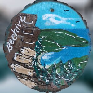 Beehive Trail Acadia National Park Woodsie Ornament