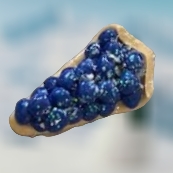 Blueberry Pie Handcrafted Polymer Clay Ornament