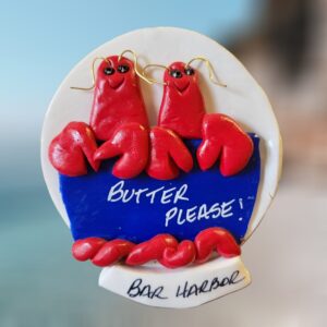 Butter Please Lobsters in Pot Handcrafted Polymer Clay Ornament
