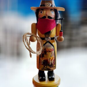 Cowboy Western Ranchhand Wood Nutcracker from Santa's Workshop