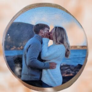 Custom Ornament Engagement Couple