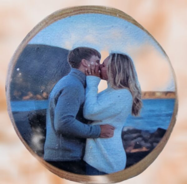 Custom Ornament Engagement Couple Custom Ornament Engagement Couple