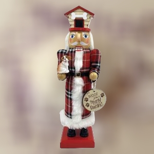 Dog Lover Dog House Wood Nutcracker