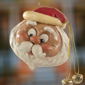 Glad Tidings Chubby Santa Santa Resin Ornament