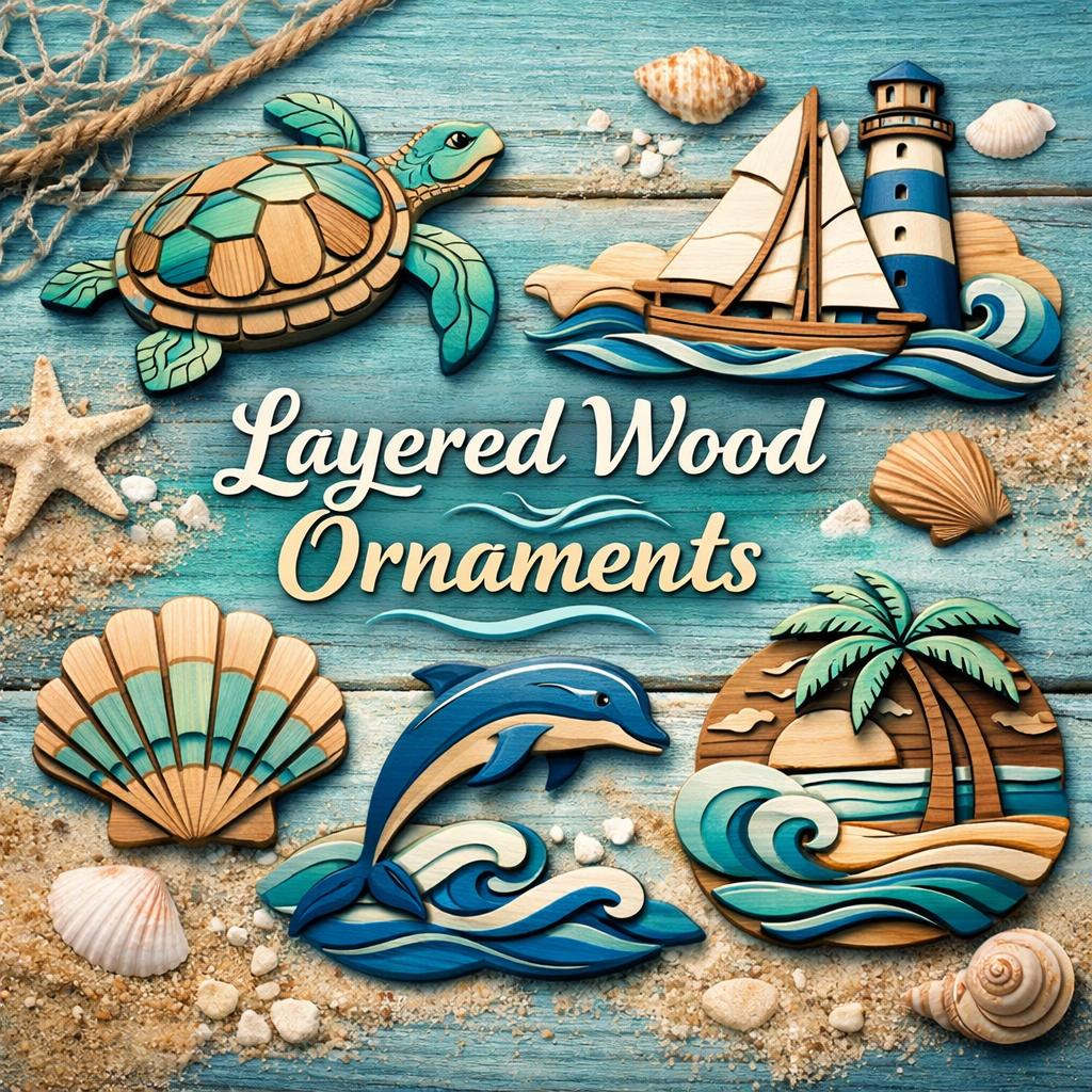 Layered Wood Ornaments