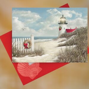 Lighthouse Dunes Christmas Cards