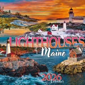 Lighthouse of Maine 2026 Calendar
