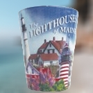 Lighthouse of Maine Collage Shot Glass