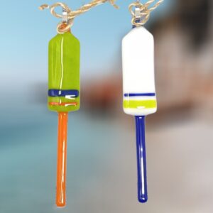 Lobster Buoy Fused Glass Ornament