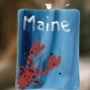 Lobster Fused Glass Ornament