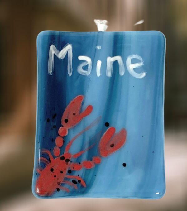Lobster Fused Glass Ornament