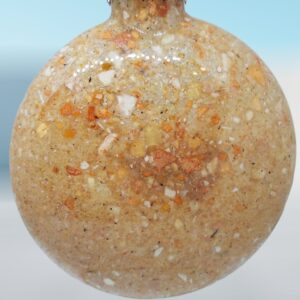 Lobster Glass Ball Sea Shells Ornament