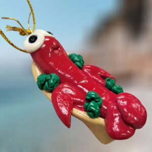 Lobster Roll Polymer Clay Ornament