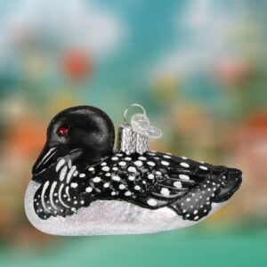 Loon Old World Christmas Blown Glass Ornament