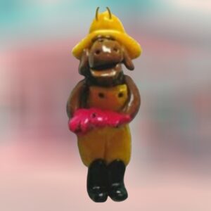 Moose Lobster Fisherman Handcrafted Polymer Clay Ornament