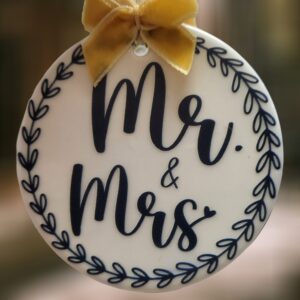 Mr & Mrs Ceramic Ornament