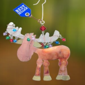 Murphy Moose Handcrafted Metal Ornament