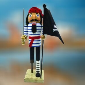 Peg Leg Pirate Sailor Wood Nutcracker