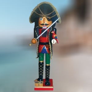 Pirate Captain Wood Nutcracker